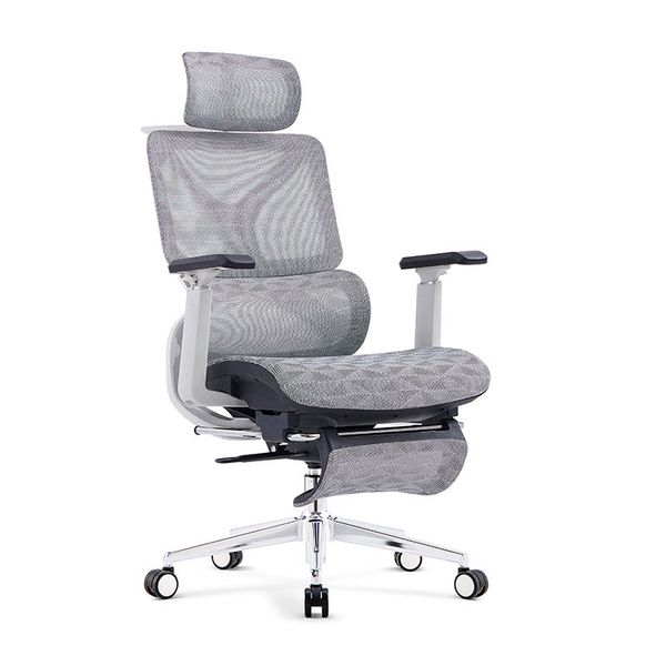 High Quality High Back Ergonomic Office Furniture Office Chairs Armrest Grey Office Chair