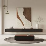 2022 New Design Modern Simple Floating Tv Stand Units Wood Wall Mounted Tv Cabinet Cheap Wholesale for Tv Components Console