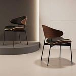 High-quality Simplicity Living Room Fabric PU Furniture Nordic Patchwork Wood Restaurant Outdoor Wedding Hotel Dinning Chair