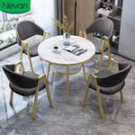 Custom Design Modern Luxury Cheap Price Simple Style Wooden Round Dining Table Set 4 Chairs for Sale