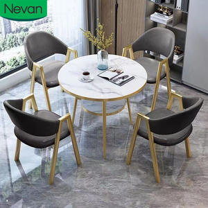 Custom Design Modern Luxury Cheap Price Simple Style Wooden Round Dining Table Set 4 Chairs for Sale