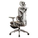Leer Hot Sale Modern Style Adjustable Ergonomic Mesh Office Chair with Footrest Swivel Feature Fabric